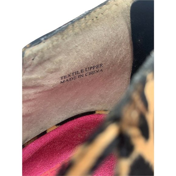 Betsey Johnson Size 9 M Animal Print High Heels, Back Zip, Brown - Picture 7 of 10